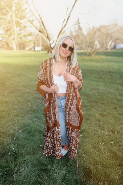 Paisley Free Flow Maxi Duster (4 colors available)