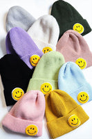 Smiley Face Knit Beanie