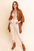 Sweater Knit Poncho Cardigan