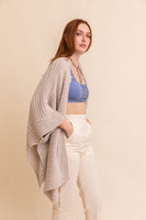 Sweater Knit Poncho Cardigan