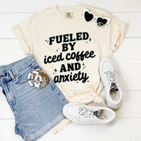 Fueled By Iced Coffee and Anxiety Graphic Tee