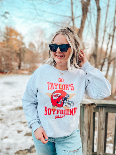 Go Taylor’s Boyfriend! Crewneck sweatshirt ASH GREY