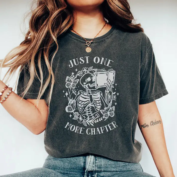 Just One More Chapter Book Graphic Shirt