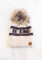 BE KIND Pom Pom Beanie