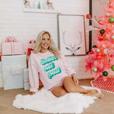 Better Not Pout Pink Christmas Crewneck Sweatshirt