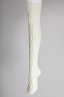 Cable Knit Knee High Socks
