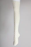 Cable Knit Knee High Socks