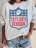 NFL Taylor’s Version Grey Crewneck Sweatshirt