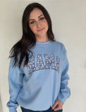 Blue Mama Floral Crewneck Sweatshirt