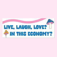 Live Laugh Love Large Bumper Sticker