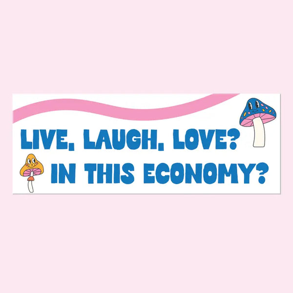 Live Laugh Love Large Bumper Sticker