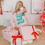 Better Not Pout Pink Christmas Crewneck Sweatshirt