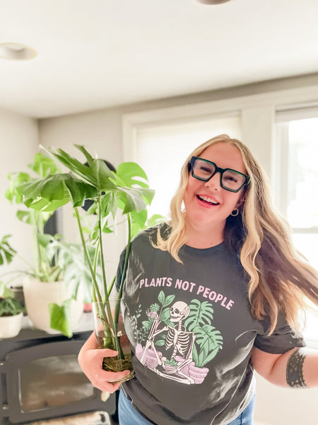 Plants Not People Plant Lovers Tee